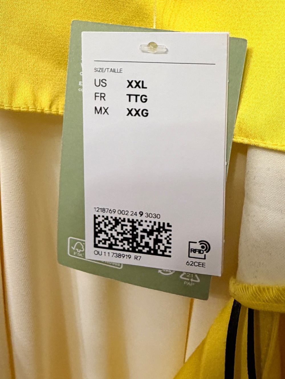 H&M Yellow and Cream Twist-Front Maxi Dress - Picture 4 of 4